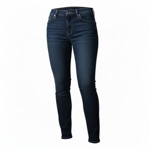 Levis Denizen Mid Rise Skinny Dark Wash Jeans In Size 12